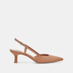 ODELA HEELS TOFFEE SUEDE