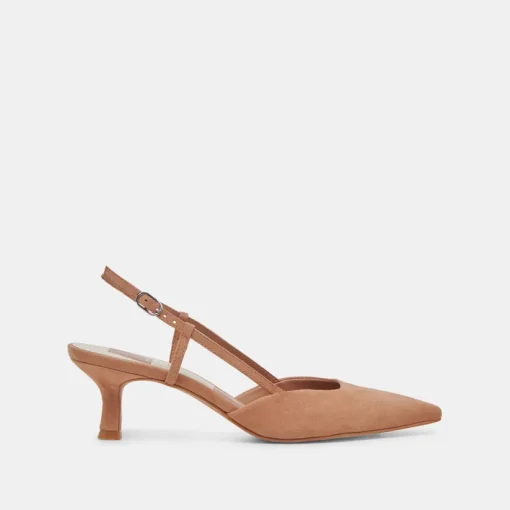 ODELA HEELS TOFFEE SUEDE