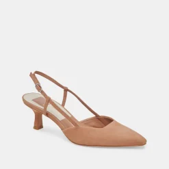 ODELA HEELS TOFFEE SUEDE