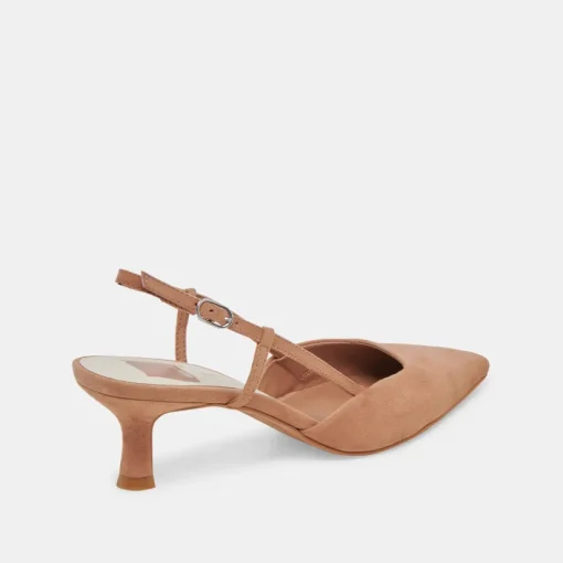 ODELA HEELS TOFFEE SUEDE