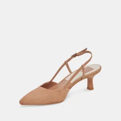 ODELA HEELS TOFFEE SUEDE