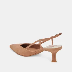 ODELA HEELS TOFFEE SUEDE