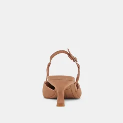 ODELA HEELS TOFFEE SUEDE
