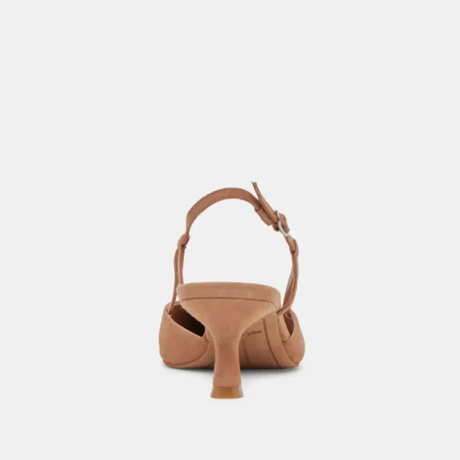 ODELA HEELS TOFFEE SUEDE
