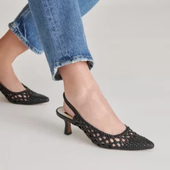OLYMPA HEELS BLACK STELLA