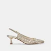 OLYMPA HEELS LIGHT GOLD METALLIC STELLA