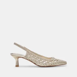 OLYMPA HEELS LIGHT GOLD METALLIC STELLA