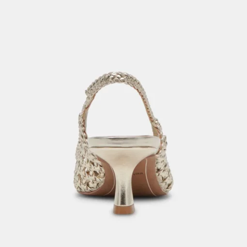 OLYMPA HEELS LIGHT GOLD METALLIC STELLA