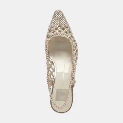 OLYMPA HEELS LIGHT GOLD METALLIC STELLA