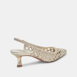 OLYMPA HEELS LIGHT GOLD METALLIC STELLA