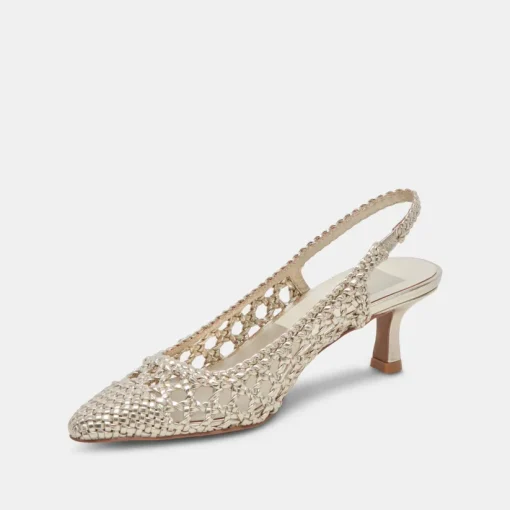 OLYMPA HEELS LIGHT GOLD METALLIC STELLA