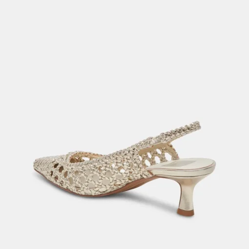 OLYMPA HEELS LIGHT GOLD METALLIC STELLA