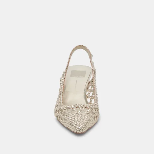 OLYMPA HEELS LIGHT GOLD METALLIC STELLA