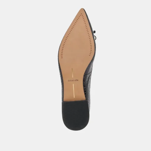 PALANI BALLET FLATS MIDNIGHT SNAKE EMBOSSED