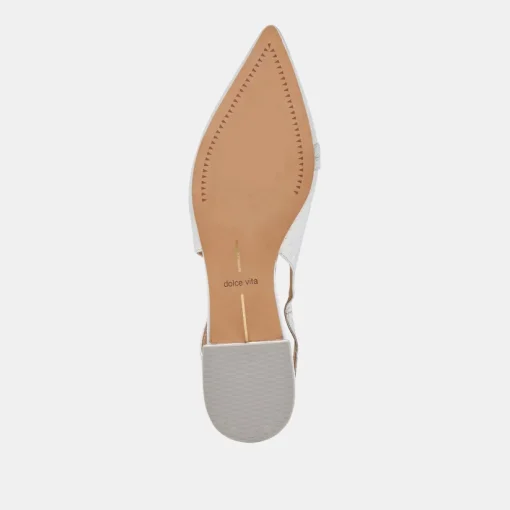 PAMLA FLATS SILVER CRINKLE PATENT