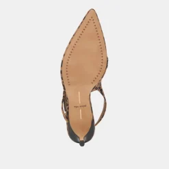 PAMLA MID WIDE HEELS LEOPARD SUEDE