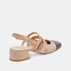 PATZY HEELS NUDE MULTI LEATHER