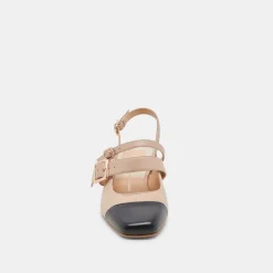 PATZY HEELS NUDE MULTI LEATHER