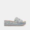 PAZLI SANDALS BLUE MULTI WOVEN