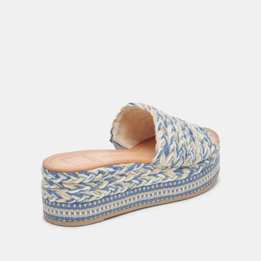 PAZLI SANDALS BLUE MULTI WOVEN