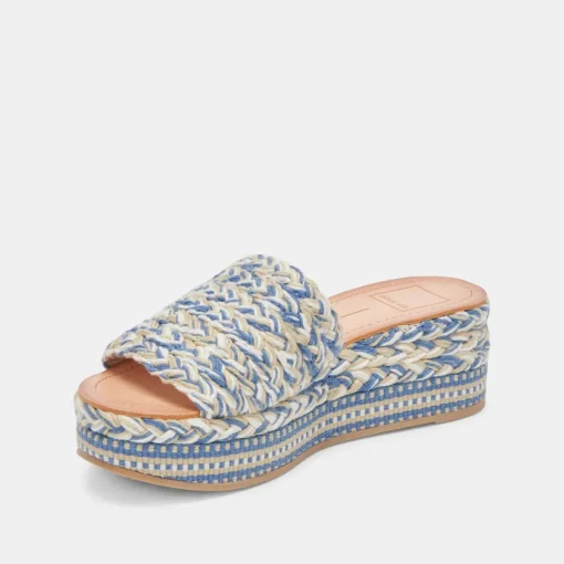 PAZLI SANDALS BLUE MULTI WOVEN