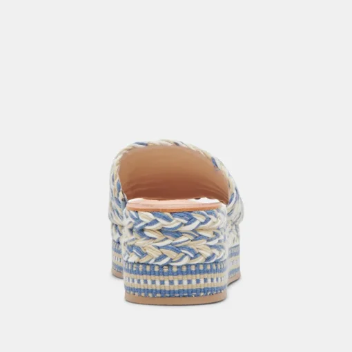 PAZLI SANDALS BLUE MULTI WOVEN