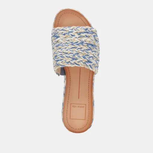 PAZLI SANDALS BLUE MULTI WOVEN