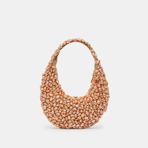 PEARLA SHOULDER BAG GOLD FAUX PEARL
