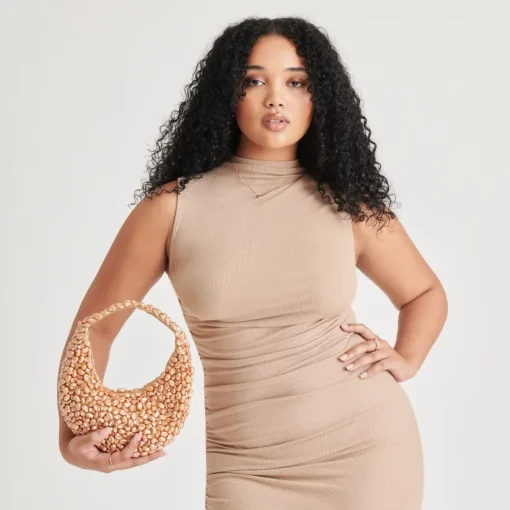PEARLA SHOULDER BAG GOLD FAUX PEARL