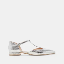 PEATY FLATS SILVER DISTRESSED LEATHER