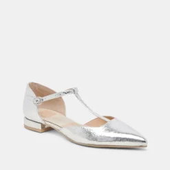 PEATY FLATS SILVER DISTRESSED LEATHER