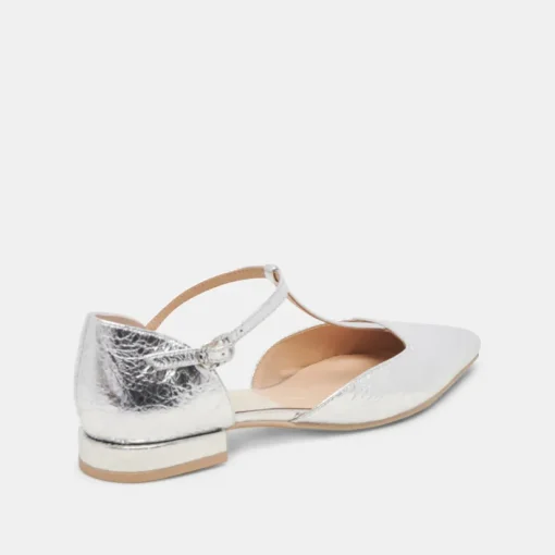PEATY FLATS SILVER DISTRESSED LEATHER
