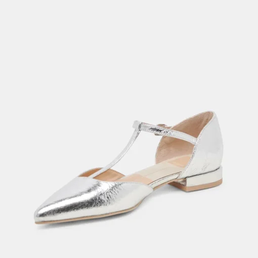 PEATY FLATS SILVER DISTRESSED LEATHER