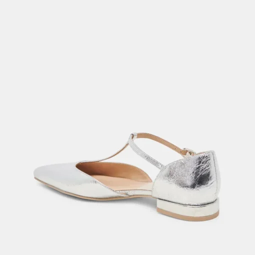 PEATY FLATS SILVER DISTRESSED LEATHER