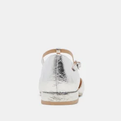 PEATY FLATS SILVER DISTRESSED LEATHER