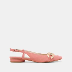 RAMANO FLATS CORAL SUEDE