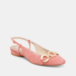 RAMANO FLATS CORAL SUEDE