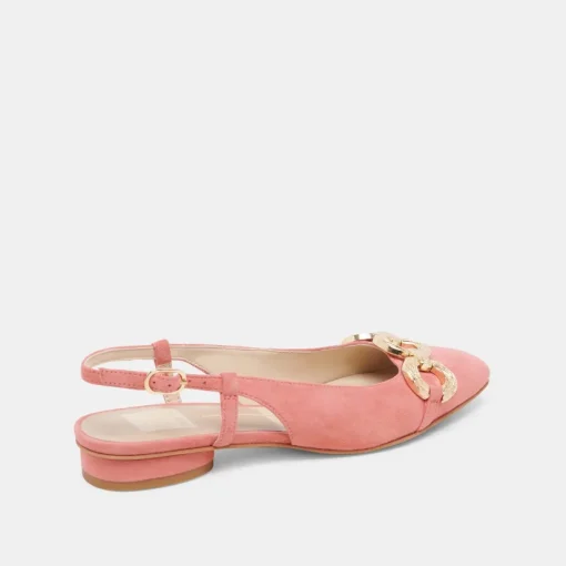 RAMANO FLATS CORAL SUEDE