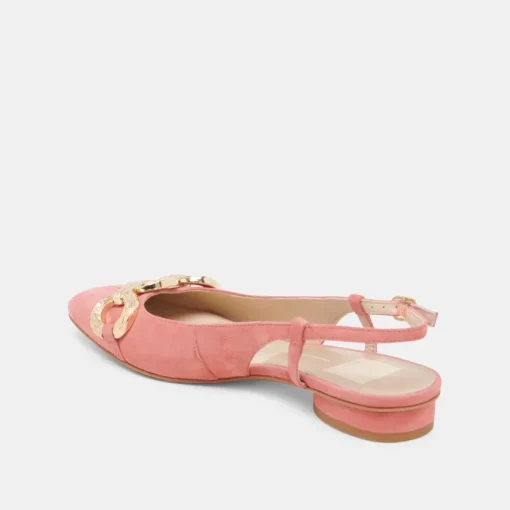 RAMANO FLATS CORAL SUEDE