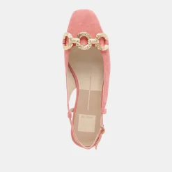 RAMANO FLATS CORAL SUEDE