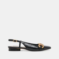 RAMANO FLATS MIDNIGHT CRINKLE PATENT