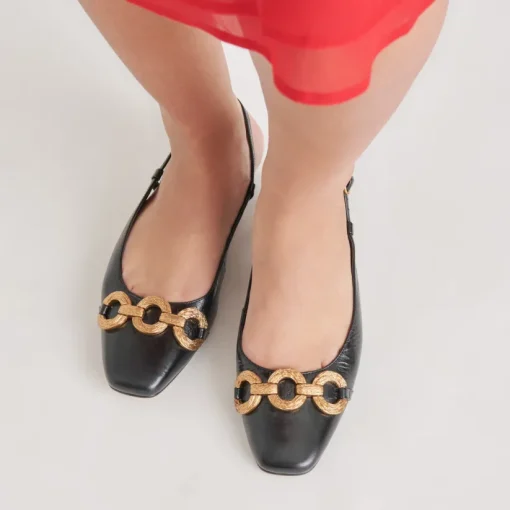 RAMANO FLATS MIDNIGHT CRINKLE PATENT