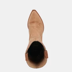 RANCH BOOTS DK BROWN SUEDE