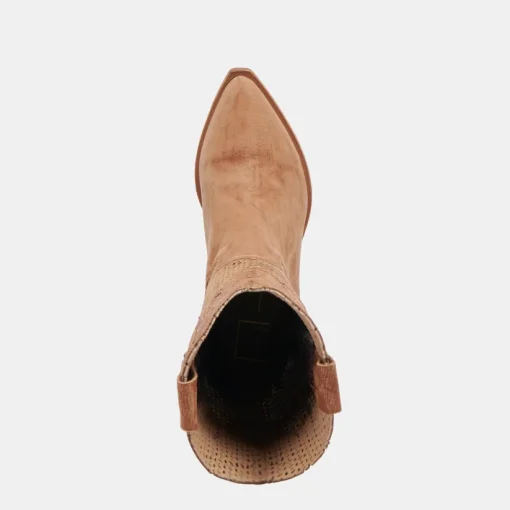 RANCH BOOTS DK BROWN SUEDE