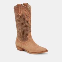 RANCH BOOTS DK BROWN SUEDE