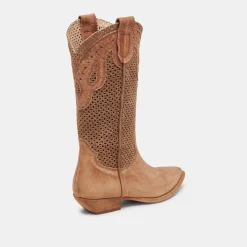 RANCH BOOTS DK BROWN SUEDE