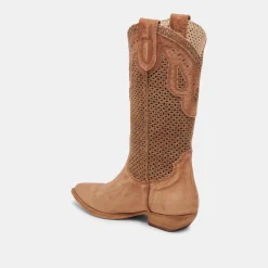 RANCH BOOTS DK BROWN SUEDE