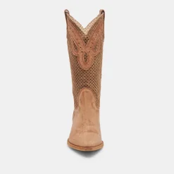 RANCH BOOTS DK BROWN SUEDE