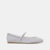 REYES BALLET FLATS DUSTY BLUE SUEDE