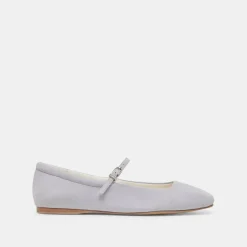 REYES BALLET FLATS DUSTY BLUE SUEDE